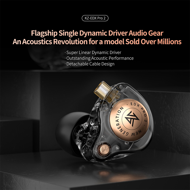 KZ EDX Pro 2 Ultra-linear Dyna - In Ear Monitor Iem review and price