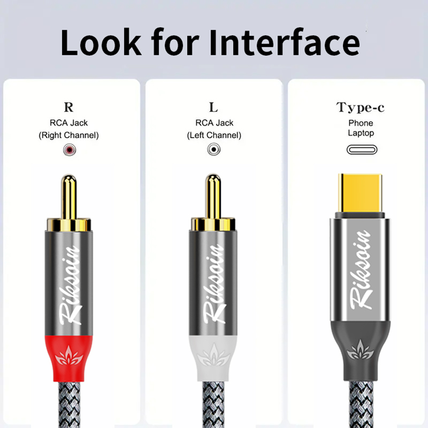 USB C to 2RCA Stereo Cable Y S - Audio Splitter Y review and price