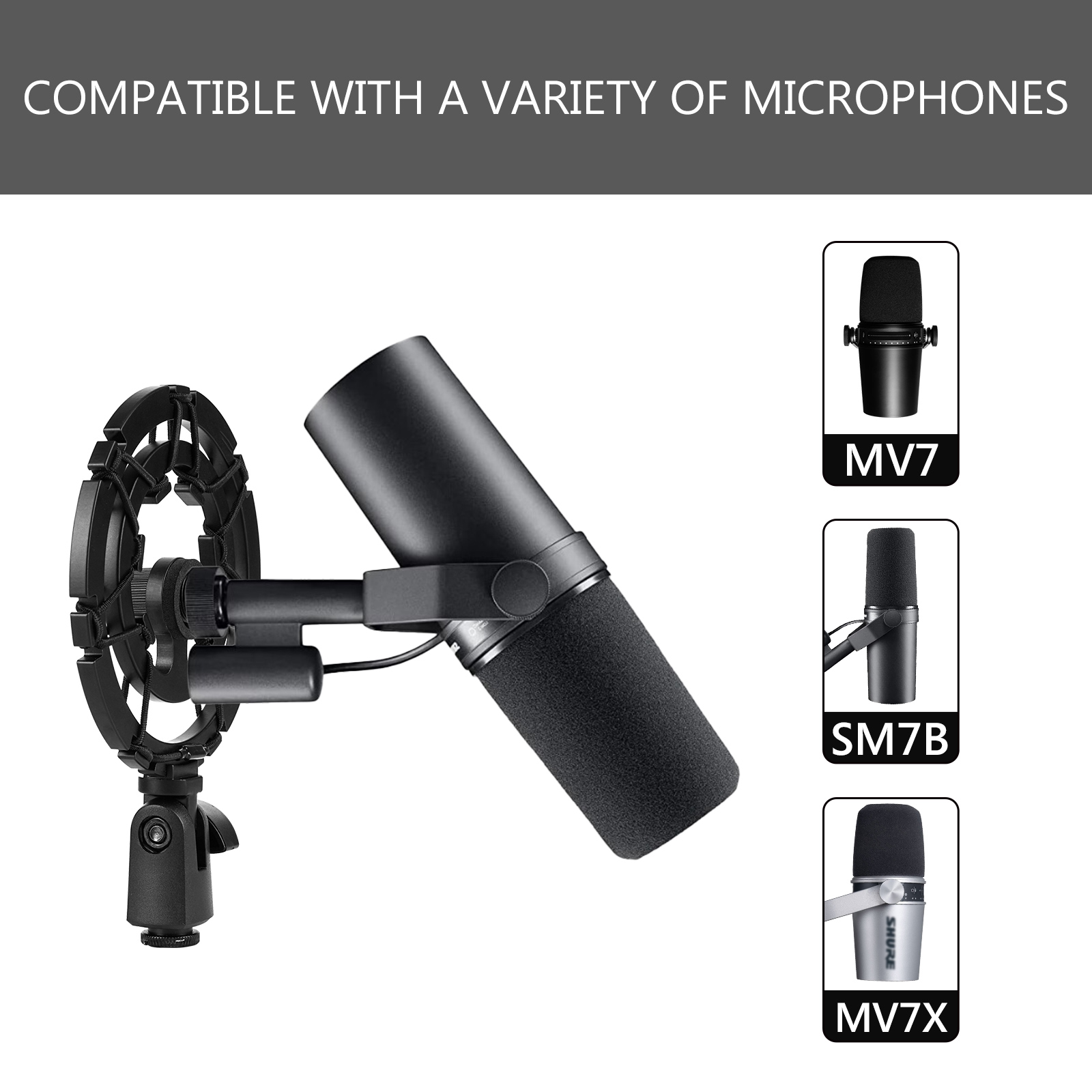 Geekria Microphone Shock Mount - Shure Mic Mv7 review and price
